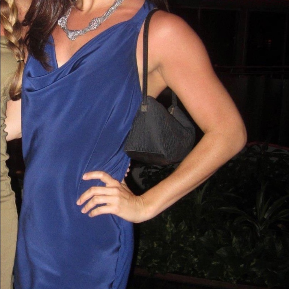 Beautiful blue silk dress